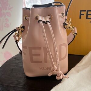 Fendi Blush Pink Mini Bucket Bag